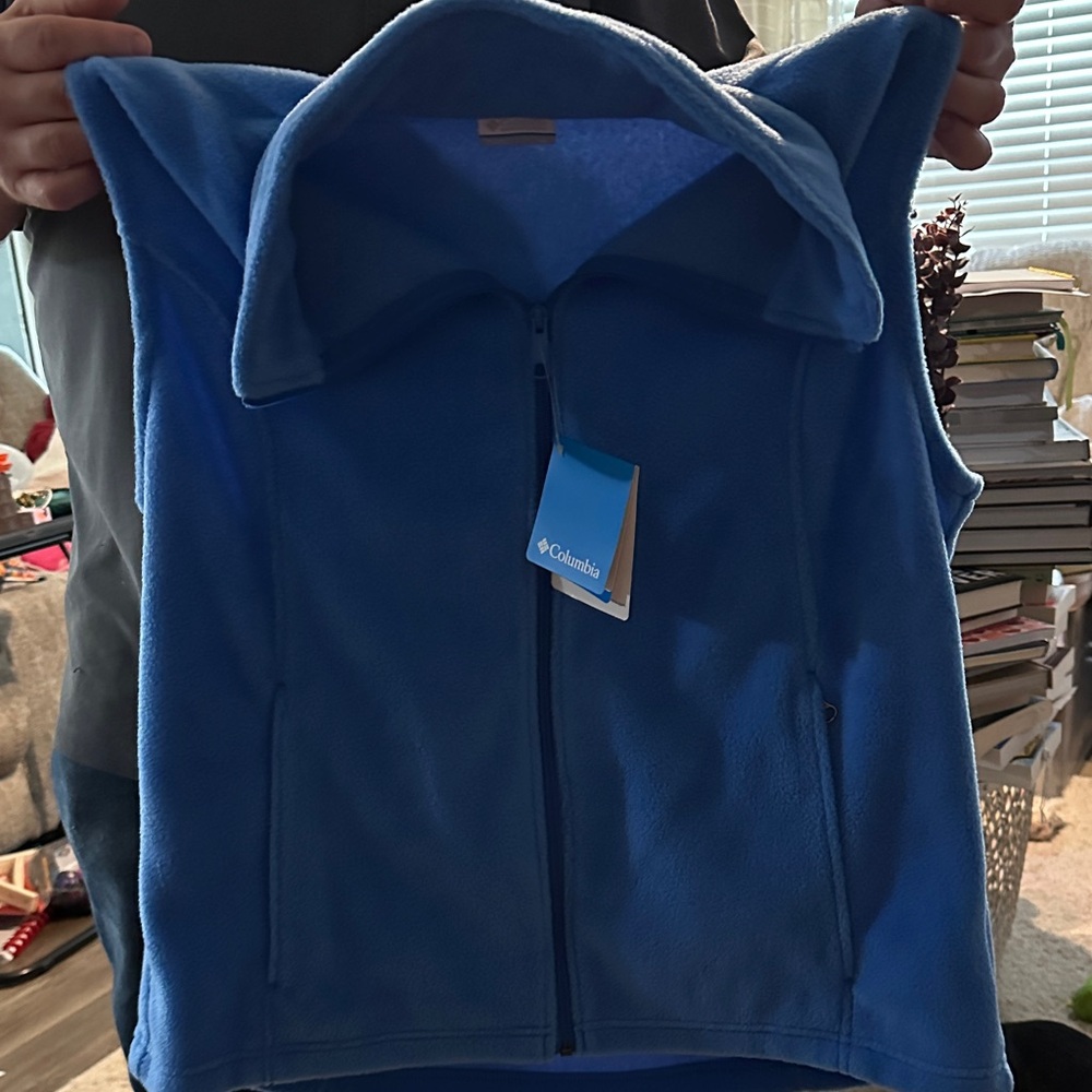 Columbia Vibrant Blue Fleece Vest